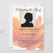 Invitation Ordre de service floral (Devant)