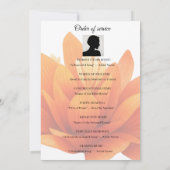 Invitation Ordre de service floral (Dos)