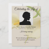 Invitation Ordre de service lys calla (Devant)