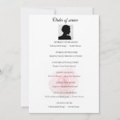Invitation Ordre de service rose (Dos)