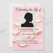 Invitation Ordre de service rose patels rose (Devant)