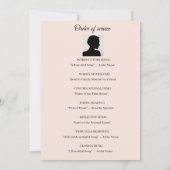 Invitation Ordre de service rose patels rose (Dos)
