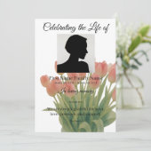 Invitation Ordre de service tulipe (Debout devant)
