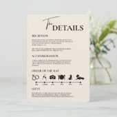 Invitation Ordre des événements de mariage rustique Boho Brûl (Debout devant)