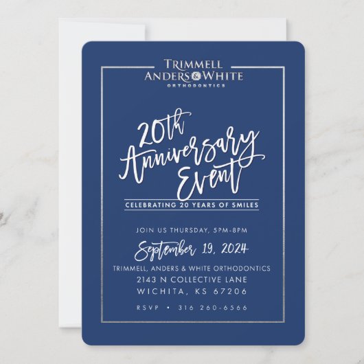 Invitation ORDRE D'IMPRESSION PERSONNALISÉ pour Kelsey - 20e (Devant)