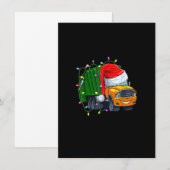 Invitation Ordures Camion feux Trucs de Noël Trucs Amoureux (Devant / Derrière)