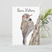 Invitation Oreiller à l'aquarelle du pic (Debout devant)