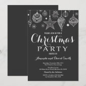 Invitation Organisation d'invitation de Noël (Devant / Derrière)