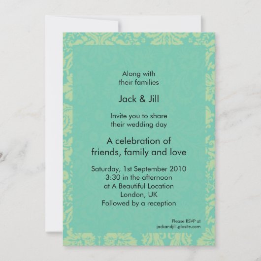 Invitation Organiser 5x7 (Devant)