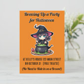 Invitation Organiser une fête pour Halloween (Debout devant)
