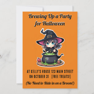 Invitation Organiser une fête pour Halloween