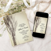 Invitation Orge séchée dans le lait Bouteille de ferme Dîner