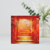 Invitation Oriental Red Gold (Debout devant)