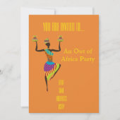 Invitation Orienté africain hors de la partie de l'Afrique (Devant)