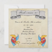 Invitation orienté de fête d'anniversaire de (Dos)