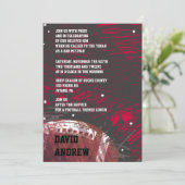 Invitation orienté d'invitation de bat mitzvah de (Debout devant)