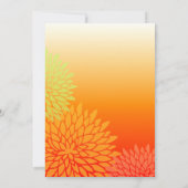 Invitation orientée asiatique de partie de (Dos)