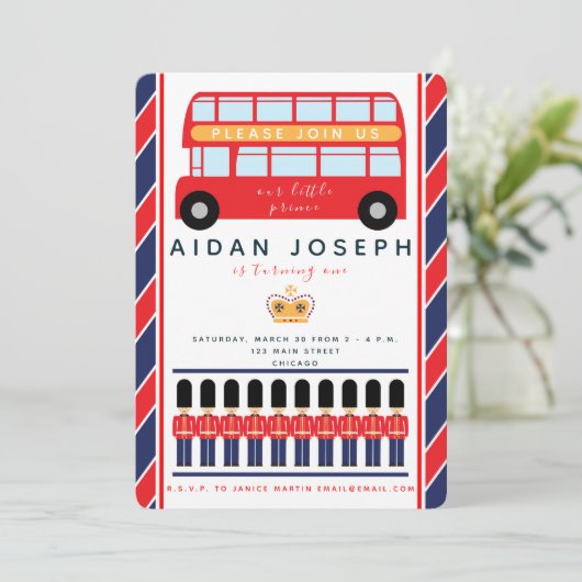 Invitation orientée britannique (Debout devant)