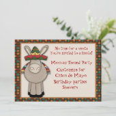 Invitation orientée d'âne mexicain (Debout devant)