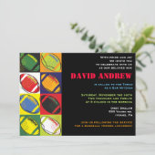 Invitation orientée de bat mitzvah de barre du (Debout devant)