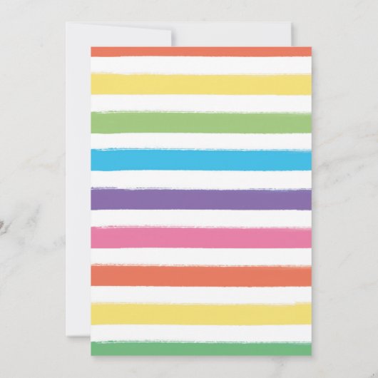 Invitation orientée de fête d'anniversaire de (Dos)