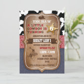 Invitation orientée de fête d'anniversaire de (Debout devant)