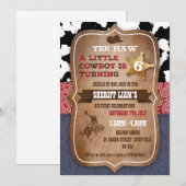 Invitation orientée de fête d'anniversaire de (Devant / Derrière)