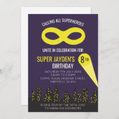 Invitation orientée de fête d'anniversaire de (Devant / Derrière)