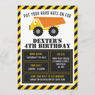 Invitation orientée de fête d'anniversaire de