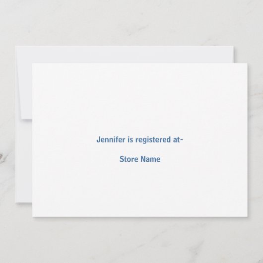 Invitation orientée de Fête de la mariée de (Dos)