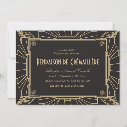 Invitation orientée de partie de pendaison de 1920 (Devant)