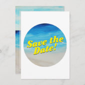 Invitation orientée de partie de plage (Devant / Derrière)