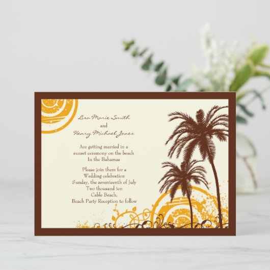 Invitation orientée de plage (Debout devant)