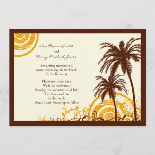 Invitation orientée de plage
