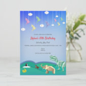 Invitation Origami Animaux & Granes N'importe quel âge fête d (Debout devant)