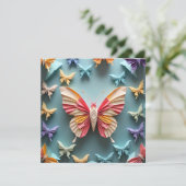 Invitation Origami papillon (Debout devant)