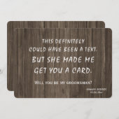 Invitation originale créative et amusante (Devant / Derrière)