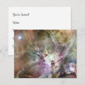 Invitation Orion Nebula Pastels (Devant / Derrière)