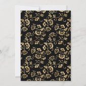 Invitation Ornat Gold Overlay et N'IMPORTE QUEL Mariage DE CO (Dos)