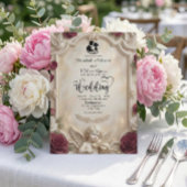 Invitation Ornate Baroque Cherub & Rose Vintage Wedding