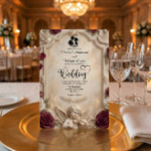 Invitation Ornate Baroque Cherub & Rose Vintage Wedding