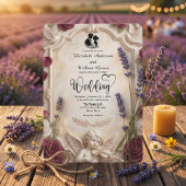 Invitation Ornate Baroque Cherub & Rose Vintage Wedding