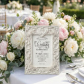 Invitation Ornate Baroque Swan Heart Acanthus Frame Wedding