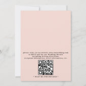 Invitation Ornate Embossed Graceful Bloom QR Code Wedding (Dos)