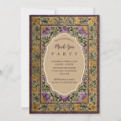 Invitation Ornate Framed Mardi Gras Masquerade (Devant)