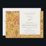 Invitation Ornate Jaune Or Floral Peacock Couples Douche<br><div class="desc">Si vous avez besoin d'une plus grande personnalisation,  n'hésitez pas à m'envoyer un message sur yellowfebstudio@gmail.com .</div>