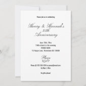 INVITATION ORNATE LACE REGARDEZ LE GÂTEAU ANNIVERSAIRE (Dos)