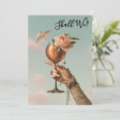 Invitation *~* Orné 3 A101 Cocktail PHOTO  EVEILLETTE DE FILL (Debout devant)