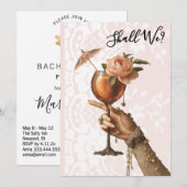 Invitation *~* Orné A101 Cocktail 3 PHOTO  EVEIL DE FUTURE MA (Devant / Derrière)