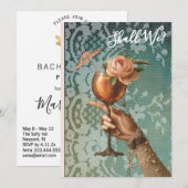 Invitation *~* Orné A101 Cocktail PHOTO 3 EVEILLETTE (Devant / Derrière)